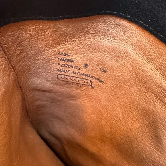 COACH Tamsin Black Suede Booties, Size 10 never worn - Picture 2 of 10